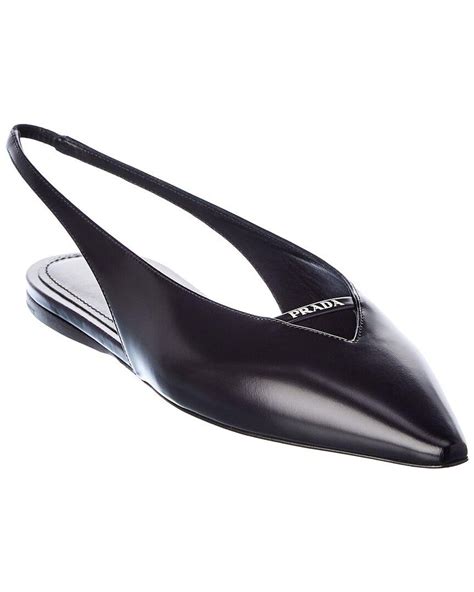 prada pointy toe flat women|prada flats for women.